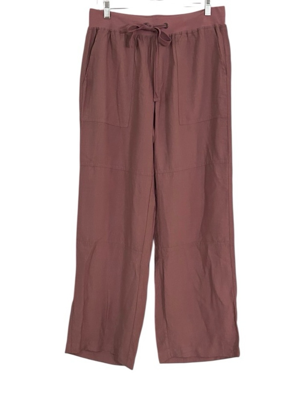 Sanctuary Wide Leg Pants Size Large Mauve Rayon Drawstring High Rise